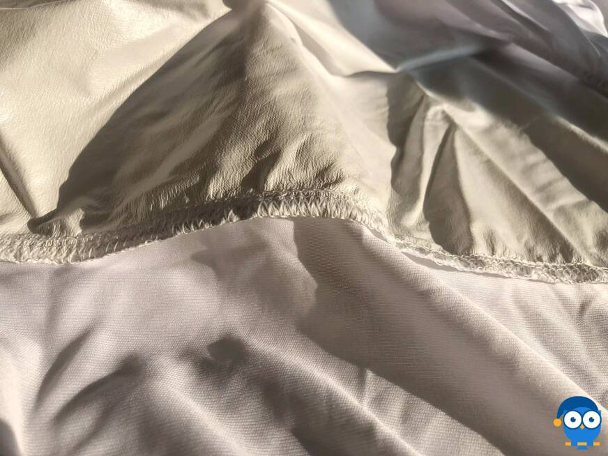 DreamCloud mattress protector plastic side close up